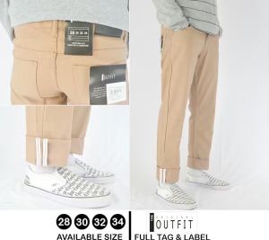 CELANA PANJANG SELVDGE STRIP KOREAN STYLE THE OUTFIT KOREAN MODEL BAHAN BERKUALITAS COD BISA BAYAR DI TEMPAT