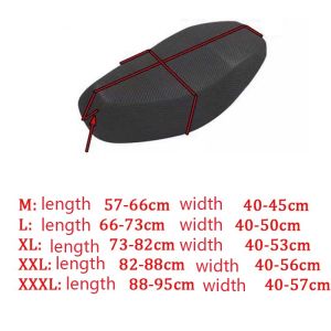 【Free Shipping】 Universal Breathable 3D Motorcycle Seat Cover Net Anti-Slip ProtectorCushion Jaring Seat Hitam Black Motor