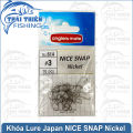 Khóa Lure Snap Japan Nice Snap Nickel. 