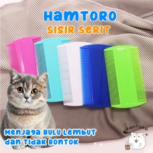 Hamtoro Sisir Serit Hewan Kucing Kelinci Anjing Anti Kutu Stainless