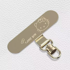 360 Degree Rotatable Mobile Phone Lanyard Clip Thin Metal Gasket Strong and Durable Neck Cross Wrist Chain Pendant 360 degrees rotating lanyard
