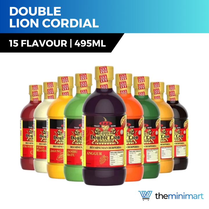 Double Lion Cordial 495ml - 15 Flavours (HALAL product) | Lazada Double Lion Cordial 495ml - 15 Flavours (HALAL product) | Lazada