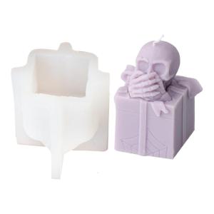 Dễ dàng demold khuôn silicon Hộp Quà Tặng đầu lâu hình khuôn mẫu cho thực tế khuôn công cụ làm