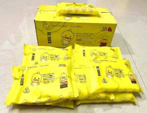 ทิชชู่ เปียกน้อน 1ห่อ ทิชชู่เปียกเป็ด 1 แพค 80 แผ่น คุ้มมากก ใช้ได้ยาวๆ ฟู๊ดเกรด เด็กใช้ได้ แพคเกจใหม่ เพื่อใช้ได้ยาวๆ ค่ะ