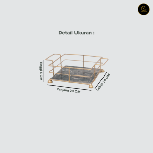 Yen Tray Persegi Yc 01 Alas MarbleTray Serbaguna