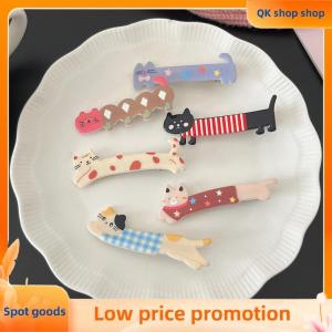 ✨QK shop✨ Cartoon Hair Clip Cute Cat Shape Side Bangs Clip Makeup Tools For Female Ladies Hairpin Girls Headwear Accessories Gifts