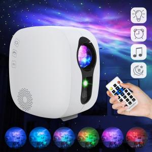LED Galaxy Projector Starry Sky Projector Bluetooth Music Speaker Night Light Projector Galaxy Nebula Ocean Star Projector Moon Night Lamp With Remote Control for Home Theater KTV Wedding Decoration