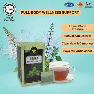 9 Star Misai Kucing Tea Pure Herbal Kidney Care Lower Blood Pressure Reduce Uric Acid Full Body Detox Balance Cholesterol Natural Halal Health Support