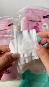 COD 100/222pcs Double-sided MakeUp Cotton 100% Cottons Facial Cleansing Cotton Disposable Cotton Pads