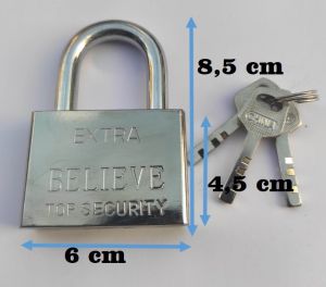 Gembok Rumah Pagar Toko Leher Panjang Padlock 60mm panjang pendek