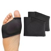 DIDI 1Pair Silicone Metatarsal Sleeve Pads Half Toe Bunion Sole Forefoot Gel Pads Cushion Half Sock Supports Prevent Calluses Blisters