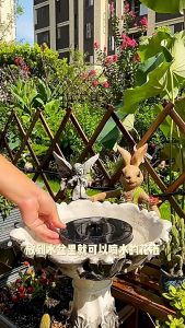 Outdoor Solar Floating Fountain Light Sunlight Operated Perfect For Garden And Pond Scenes Decor