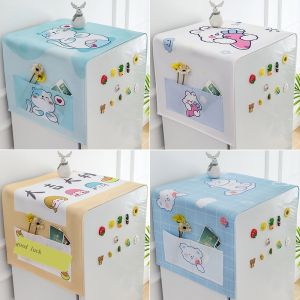 60x150 Refrigerator Cover Single And Double Open The Door Freezer Top Dust Cap Washer Microwave Oven Dust Cloth Cover General Universal Cover Towel