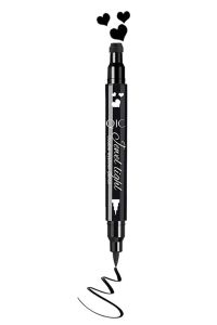 Go Ho Black Liquid Eyeliner StampHeart Stamp Eyeliner MakeupHeart GiftsDouble-seal Waterproof Eyeliner PenLong-lasting Smudge-proof Eye Liner Makeup Tools1 PC