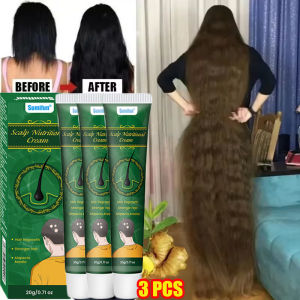 ครีมเร่งผมยาวสูตรขิง ป้องกันผมร่วง ศีรษะล้าน ซ่อมแซมหนังศีรษะที่เสีย บำรุงรากผม ผลิตภัณฑ์ดูแลเส้นผม สำหรับผู้หญิงและผู้ชาย