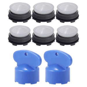 8Pcs Sturdy Faucet Aerator Filters Universals Fit for Kitchen Sink Water Flows Optimization and Impurity Removal