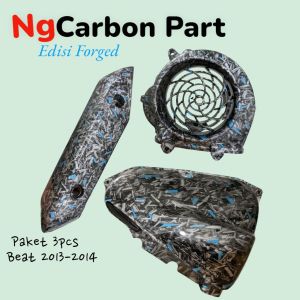 Forged Paket 3pcs Beat pgm fi 2012-2014 cover filter cover knalpot kipas