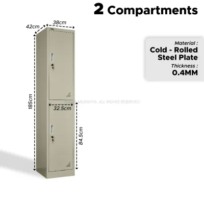 Locker Cabinet Steel With Lock Kabinet Loker Almari Besi Berkunci Staff Locker 2 3 4 6 Compartments Locker Metal Cabinet