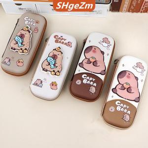 [COD] SHgeZm 3D Cứu Trợ Căng Thẳng Dễ Thương Capybara Bút Chì Trường Hợp Thả Chống Thấm Nước Học Sinh Đồ Cung Cấp Hộp Lưu Trữ Vỏ Cứng Giải Nén Bút Túi