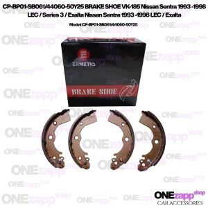 Nissan Sentra 1993 -1998 LEC / Series 3 / Exalta Nissan Sentra 1993 -1998 LEC / Exalta CP-BP01-SB061/44060-50Y25 BRAKE SHOE VK-185