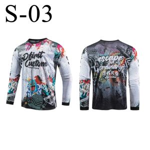 Buy1Take1 Mens Motorcycle Drifit Jersey Long Sleeve Motocross Biker Tshirt Racing Top Quick COD Breathable Summer Dirt Bike Off Road Enduro Adventure Reflective Slim Fit Gorpcore Vibe Y2K Techwear Cyberpunk Racer Speed Flow