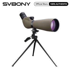 Svbony SV401 High Power Spotting Scope 20-60x80 Waterproof HD Resolution 2.9” Fully Multi-coated Optics BK7 Porro Prism Spotting Scope for Bird Watching