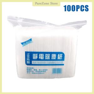 [PureZone] 30 100Pcs Of Dust Removal Paper Disposable Household Dust Removal Cloth Electrostatic Mop Pad Floor Tile Floor Cleaning Supplies