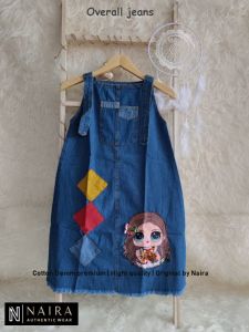 Naira - Overall Jeans Anak LED LOL - Overall Anak - Dress - Overall Murah - Overall Anak 1-10 Thn