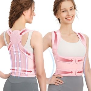 Adjustable Posture Corrector for Men Women Back Brace Support for Hunchback Correction Breathable Spine Straightener for Neck Shoulder Back Pain Relief Improve Posture Prevent Slouching Comfortable Posture Trainer for Office Home Daily Use