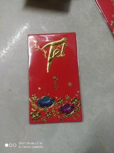 COMBO 30 BAO (5 XẤP) LÌ XÌ ĐỎ 7 MÀU SIÊU ĐẸP KT 16X9CM