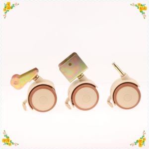 🔥【Special price】🔥🔥[ FLASH SALE ] 4Pcs Furniture Crib Swivel Casters Cabinet Wheels With Brake Nylon Furniture Support Leg For Chairs Baby Bed Trolley