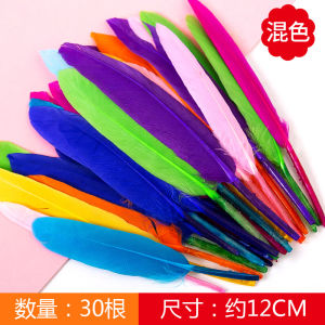 ขนนกDIY สำหรับงานตกแต่งชุดแฟนซี งานDIYต่างๆ มีให้เลือก 2แบบ 7สี แบบคละสี จำหน่ายเป็นแพ็ค มี20ชิ้น ไซส์ 12 cm. สิ่งประดิษฐ์ง่ายๆ จากขนนกย้อมสี พร้อมส่ง