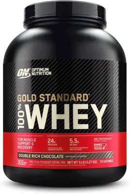 Optimum Nutrition Gold Standard 100% Whey Protein Powder 5 lbs (2.27 kg)