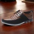 Men Dress Shoes PU Leather Comfort Business Shoes Wear-Resistant Casual Fashion Shoes for Office Working Walking Driving. 