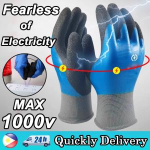 A Pair Live Working Gloves Anti 1000v Faraday Cage High Voltage Insulation For Electrician Safety