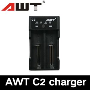 Pengisi daya baterai li-ion AWT C2 Pengisi daya baterai pengisian cepat awt A2 untuk baterai 18650 21700 20700 L