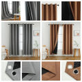 MILVIDAS [Ready Stock]100% Blackout Curtain for Window Bedroom Blinds Velcro Curtain Waterproof Curtain living room curtain Ready stock COD(HC0050). 