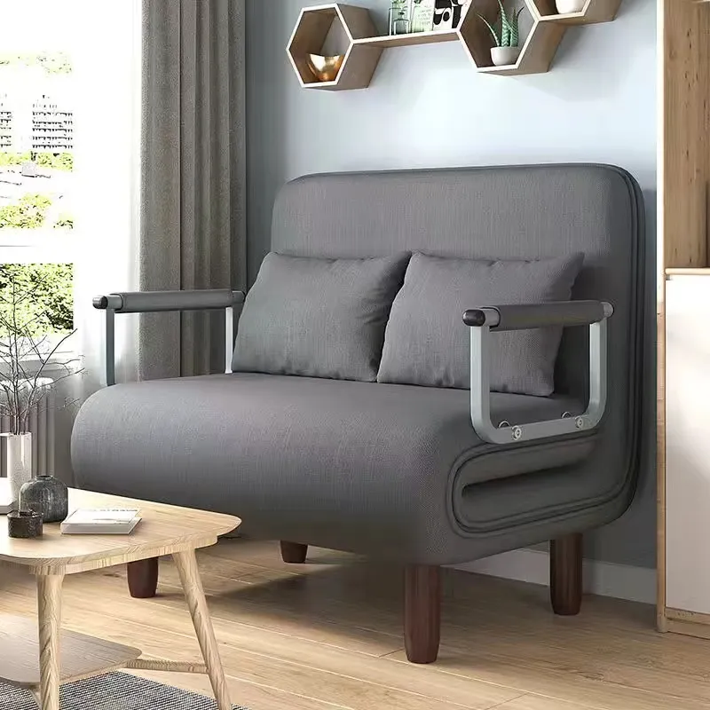 Dual Purpose Folding Sofa Bed Multi-Function Living Room Sofas Noon Break  Lazy People Save Space Single Person Furniture
