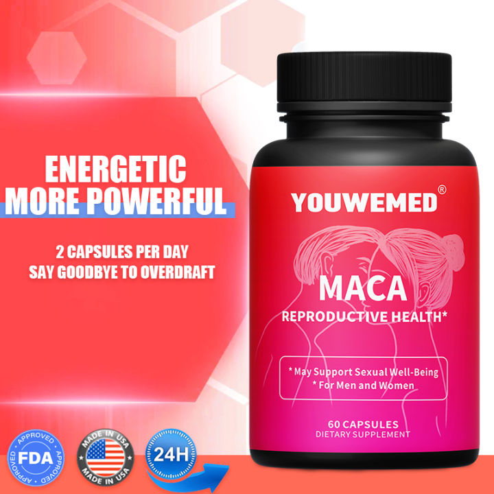 Maca root capsules enhancement endurance and energy Promote