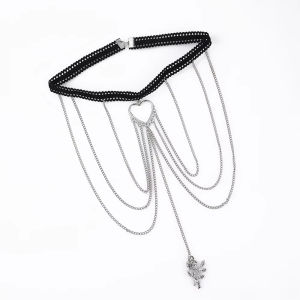 Rantai Kaki Flower Pendant Leg Chain Adjustable Anklet Boho Beach Foot Jewelry for Women Party Wear