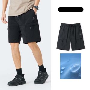 Camel mens water-repellent overalls shorts durable big pockets sports shorts