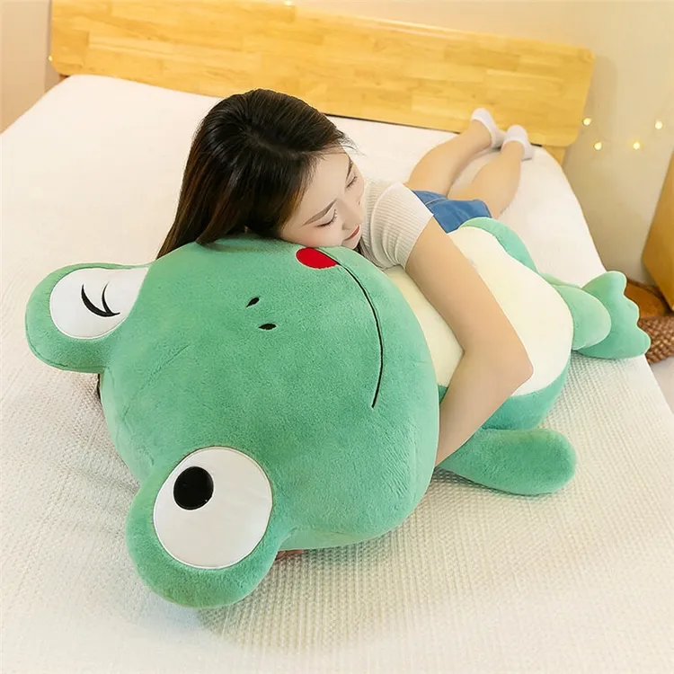 Frog Plush Toy with Long Legs Friends Birthday Present Sleeping Pillow for  Girl Doll