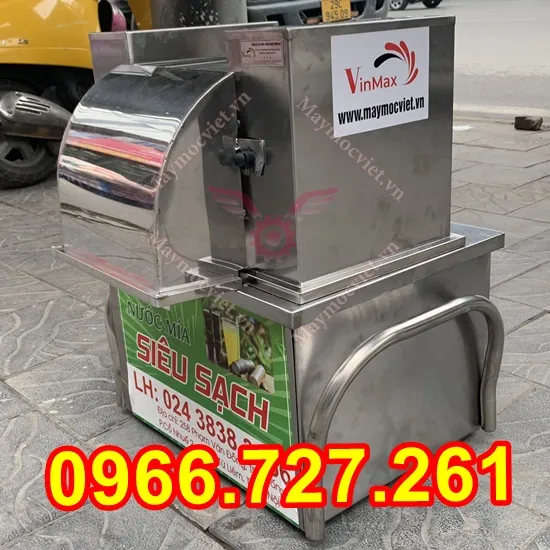 Máy ép mía 2 cây siêu sạch 3 lô kim cương Vinmax F2-800