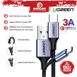 UGREEN USB C Cable Type C Charging Cable for Xiaomi 11T Pro Samsung S21 USB C Cable 3A QC3.0 USB Type C Charger Phone Wire Cord