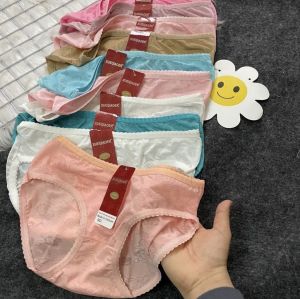 Combo 10 Quần lót nữ hoa gấm siêu mểm mịn thoáng mát thời trang Size 50-60kg
