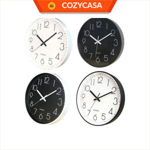 【COZYCASA】Quartz Silent Nate Simple Elegant Wall Clock with a Minimalist Design for Modern Living Rooms