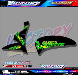 STRIPING VARIASI LIST MOTOR SCOOPY NEW 2021 / STICKER VARIASI HONDA SCOOPY NEW 2021