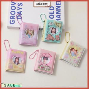 Follow Get New[Bloom Z] อัลบั้มรูปขนาดเล็ก PVC ที่ใส่นามบัตรแบบใส32ช่องใส่การ์ดแบบเคป๊อปอุปกรณ์เก็บภาพไอดอลขนาดเล็ก