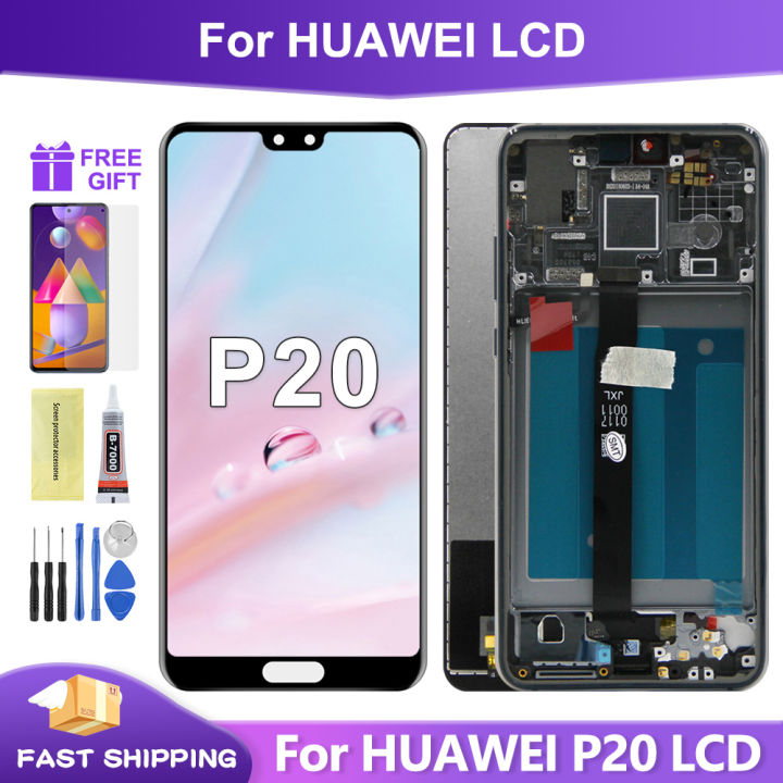 Schermo LCD Per Huawei P20 - Display Di Ricambio Completo Con Touch Digitizer E Kit Strumenti | EML-L29 EML-L09 EML-L29C