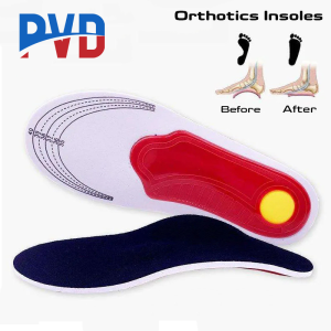 PVD 1Pair Insole Orthopedic X/O Leg Correction Cuttable High Elastic Cushion Outdoor Hiking Travel Essentials Flat Arch Support Sports